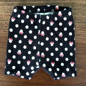 Black Polka Dot Minnie Baby Shorts